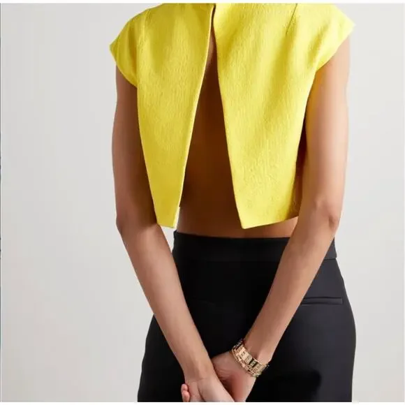 Emilia Wickstead Veronique Lemon Top NWT Size 6